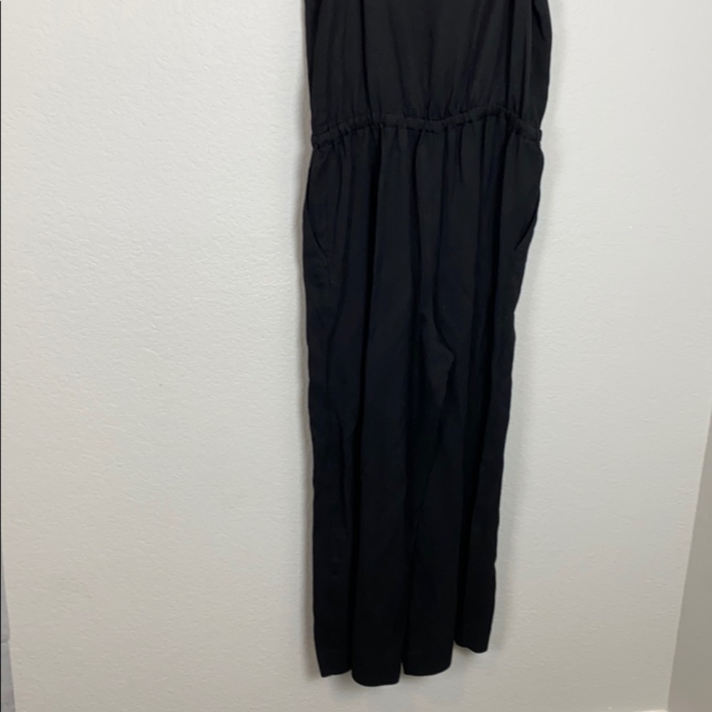 Loft surplice front black jumpsuit - Picture 8 of 12